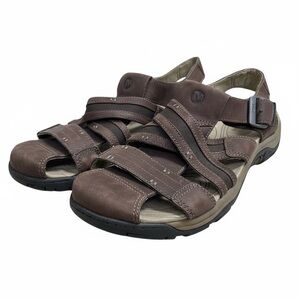 Merrell Espresso Mens Brown Leather Fisherman Sandals size 13 Outdoor Shoes